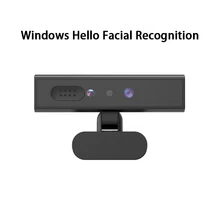 Facial Recognition Webcam Windows Hello Full HD 1080P 30FPS Compatible with Windows 10、11 Easy Login for Desktop & Laptop