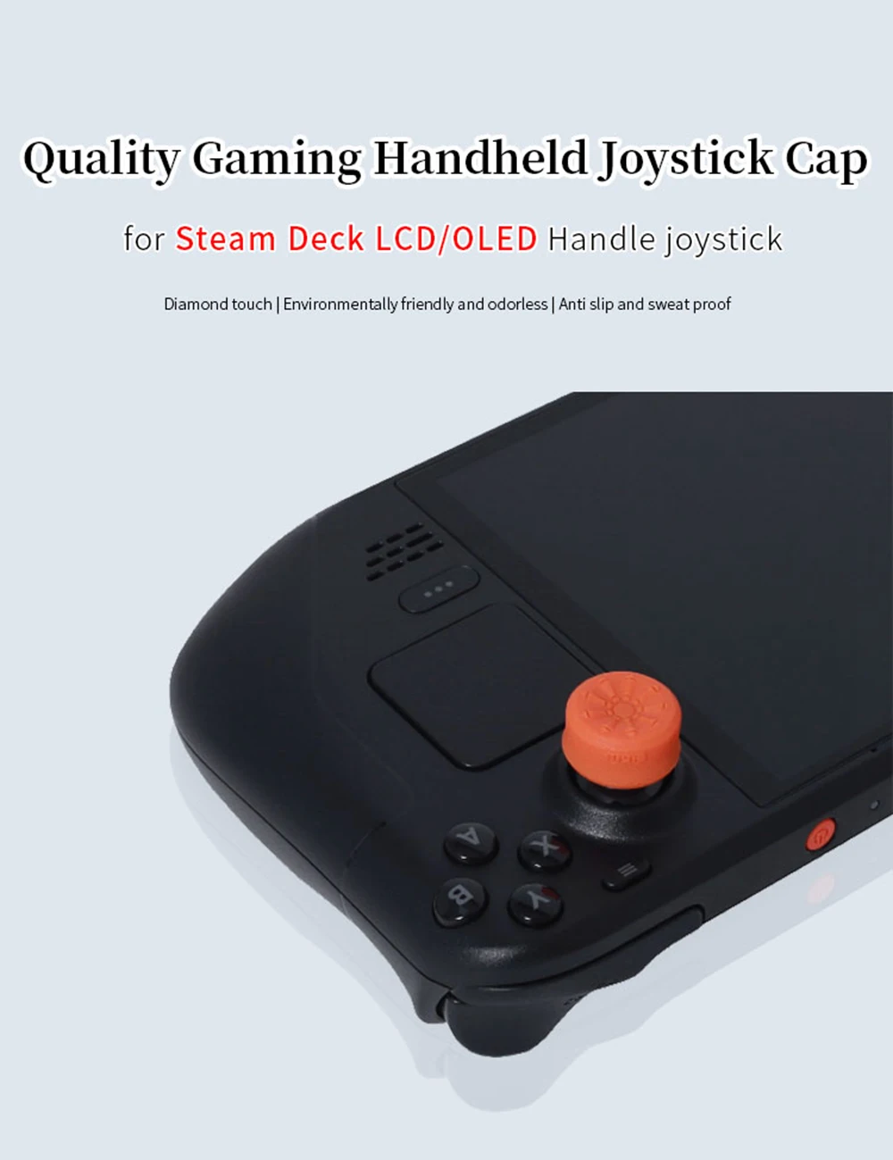 6Pcs Handheld Joystick Silicone Cap for Steam Deck LCD / OLED Game Controller Thumb Grip Set Analog Stick Cap 6Pcs Handheld Joystick Silicone Cap for Steam Deck LCD / OLED Game Controller Thumb Grip Set Analog Stick Cap