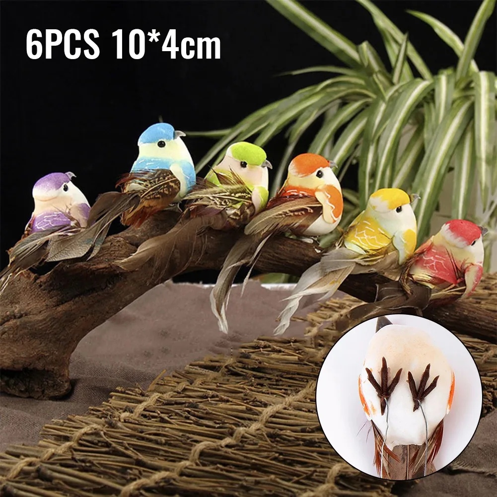 6pcs Fake Feather Bird Animal Model Xmas Tree Decor Perched Woodland Birds Decor Adornment Garden DIY Accessories
6pcs Fake Feather Bird Animal Model Xmas Tree Decor Perched Woodland Birds Decor Adornment Garden DIY Accessories