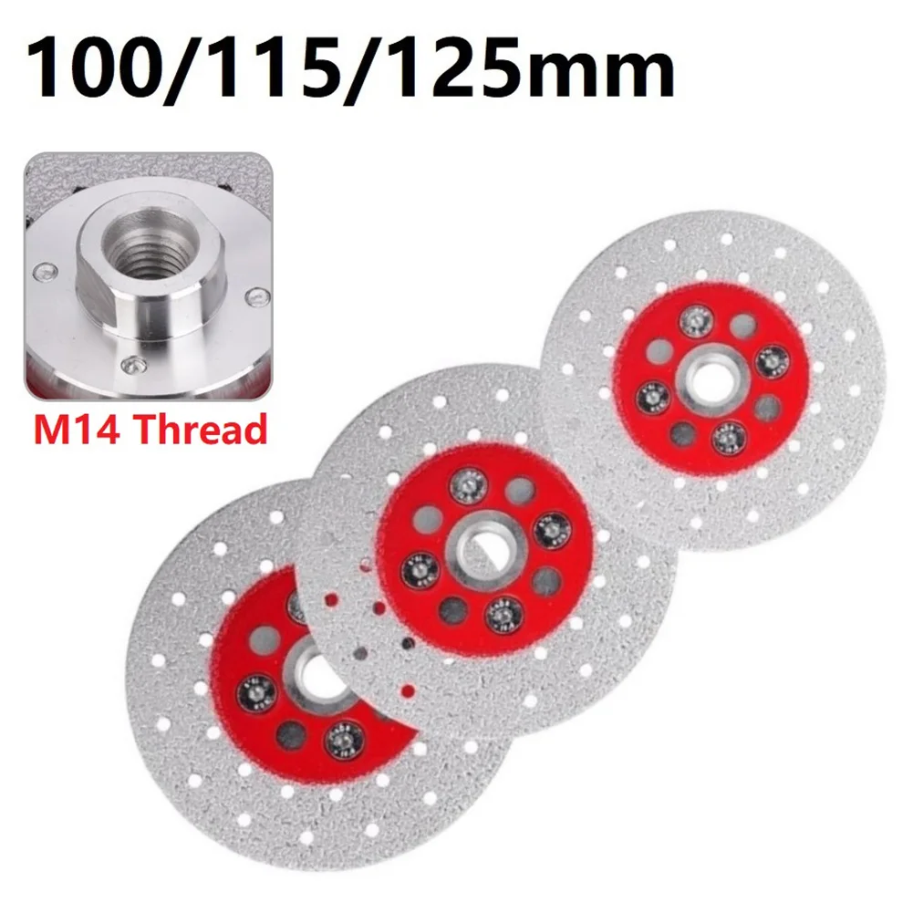 M14 Thread Vacuum Brazed Diamond Saw Blade Grinding Disc 100/115/125mm 40 Grit For Angle Grinder Cutting Marble Concrete Ceramic
M14 Thread Vacuum Brazed Diamond Saw Blade Grinding Disc 100/115/125mm 40 Grit For Angle Grinder Cutting Marble Concrete Ceramic