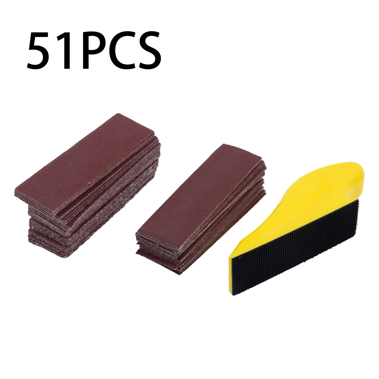 51Pcs 3.5x1inch Detail Sandpaper Hand Grinding Block Finishing Sander Refills Wood Furniture Plastic Polishing Tool 60-240Grit
51Pcs 3.5x1inch Detail Sandpaper Hand Grinding Block Finishing Sander Refills Wood Furniture Plastic Polishing Tool 60-240Grit