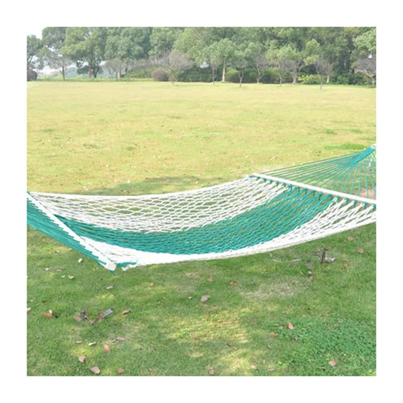 Outdoor Leisure Hammock Cotton Rope Net Mesh Hanging Cot Bed Vacation Camp Wood Pole Double-Person Rocking Swing Bearing 150kg
Outdoor Leisure Hammock Cotton Rope Net Mesh Hanging Cot Bed Vacation Camp Wood Pole Double-Person Rocking Swing Bearing 150kg