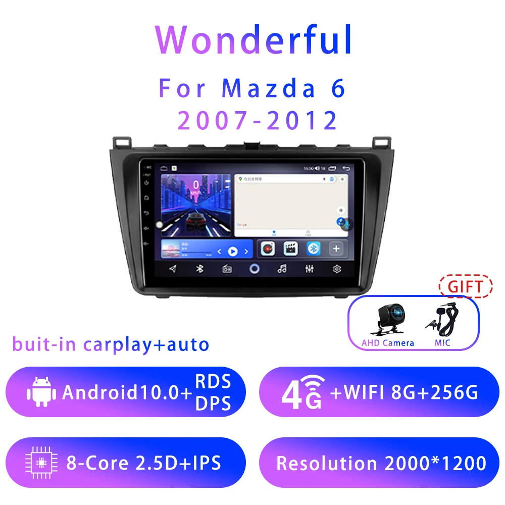 Wonderful For Mazda 6 9inch Android10 5G wifi DSP Car stereo Radio Multimedia Video Player GPS Navigation
Wonderful For Mazda 6 9inch Android10 5G wifi DSP Car stereo Radio Multimedia Video Player GPS Navigation