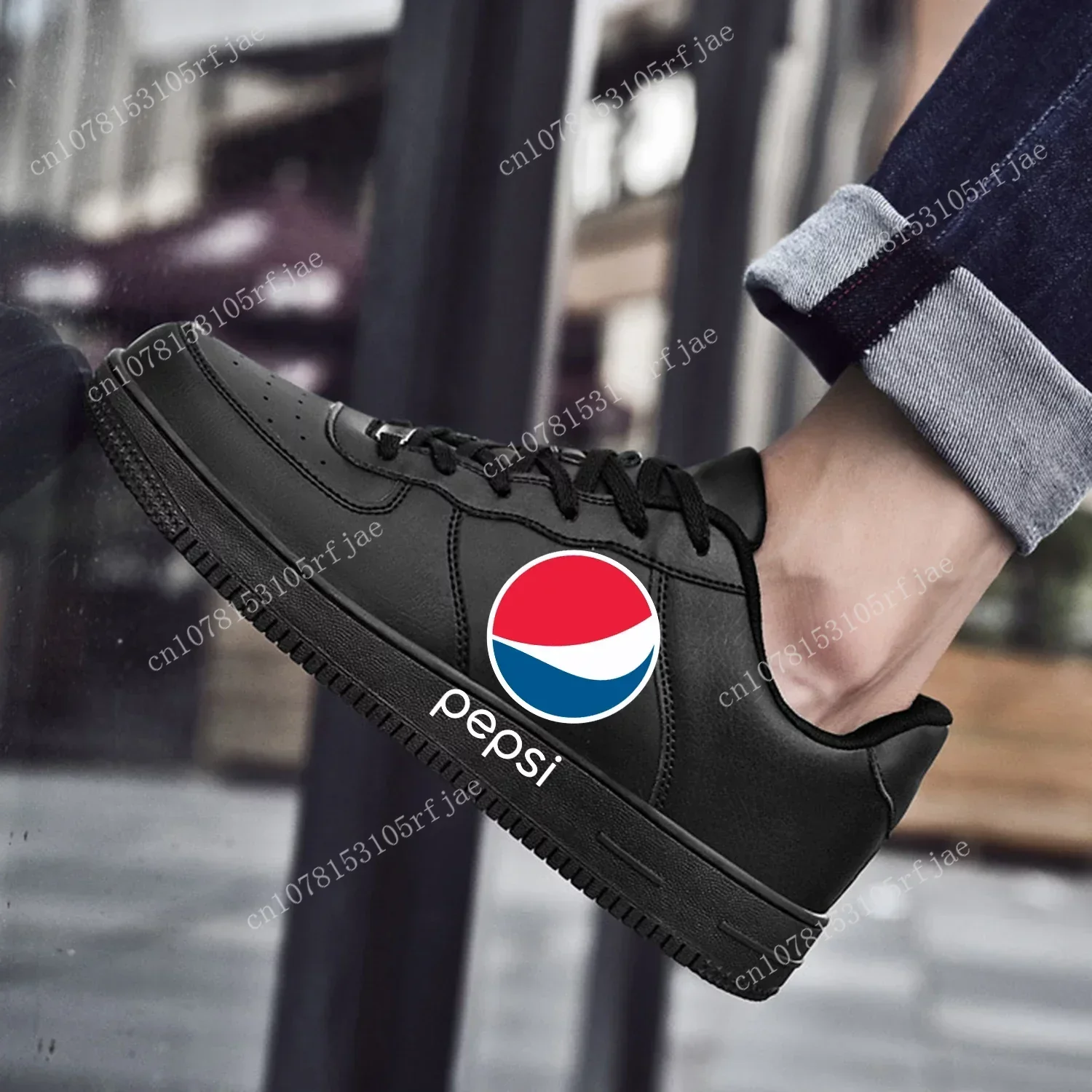 

P-Pepsi-Cola AF Basketball Mens Womens Sports Running High Quality Flats Force Sneakers Lace Up Mesh Customized Made Shoe DIY