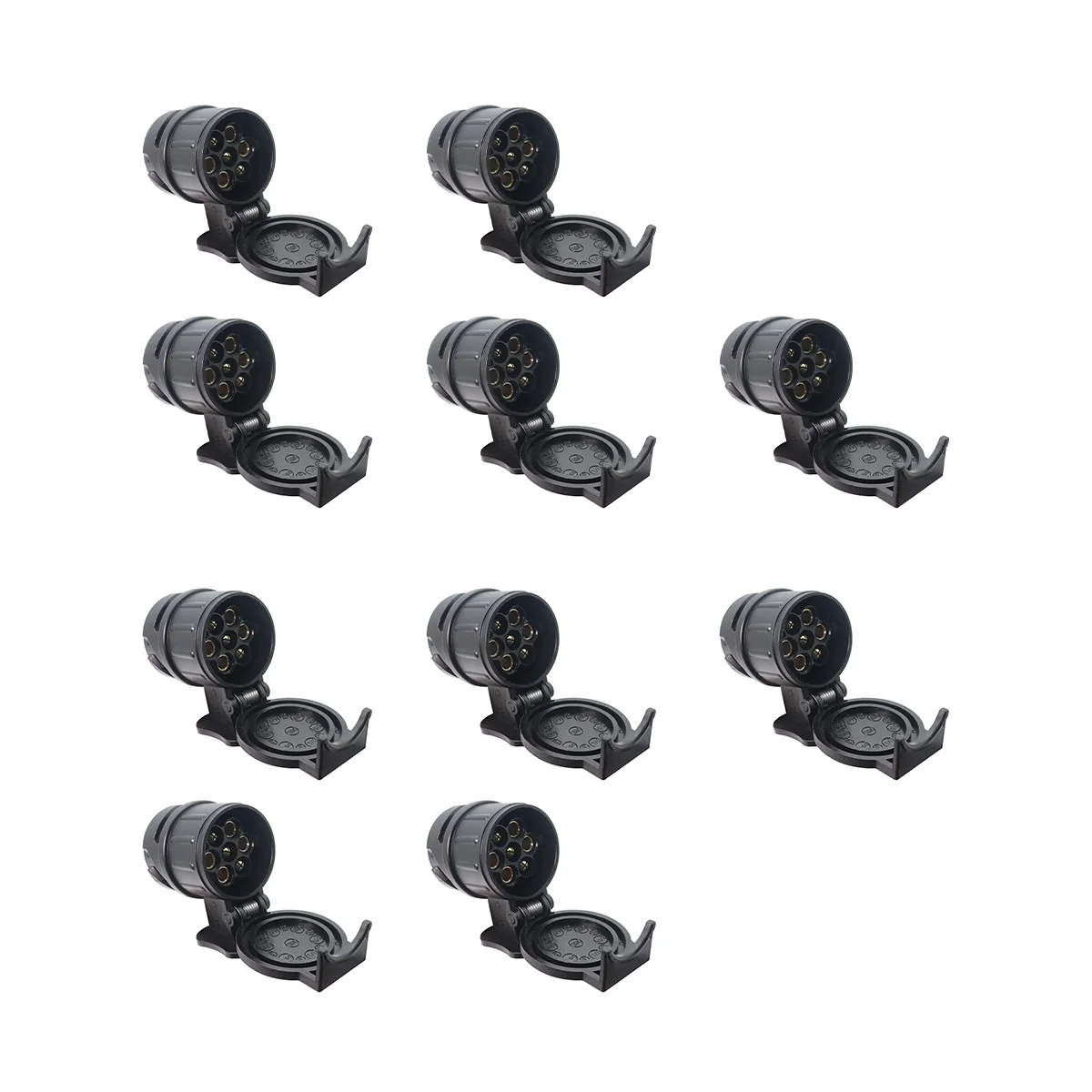 10Pcs 12V 7 Pin Car Euro Trailer Socket RV Power Cord Socket Waterproof Connector for RV Euro
10Pcs 12V 7 Pin Car Euro Trailer Socket RV Power Cord Socket Waterproof Connector for RV Euro