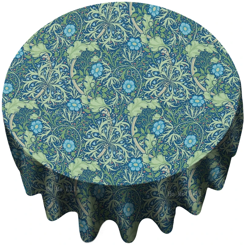 

Morris Free Flowing And Sinuous Seaweed Gorgeous Tropical Exotic Plants Pattern Round Tablecloth By Ho Me Lili Tabletop Decor
