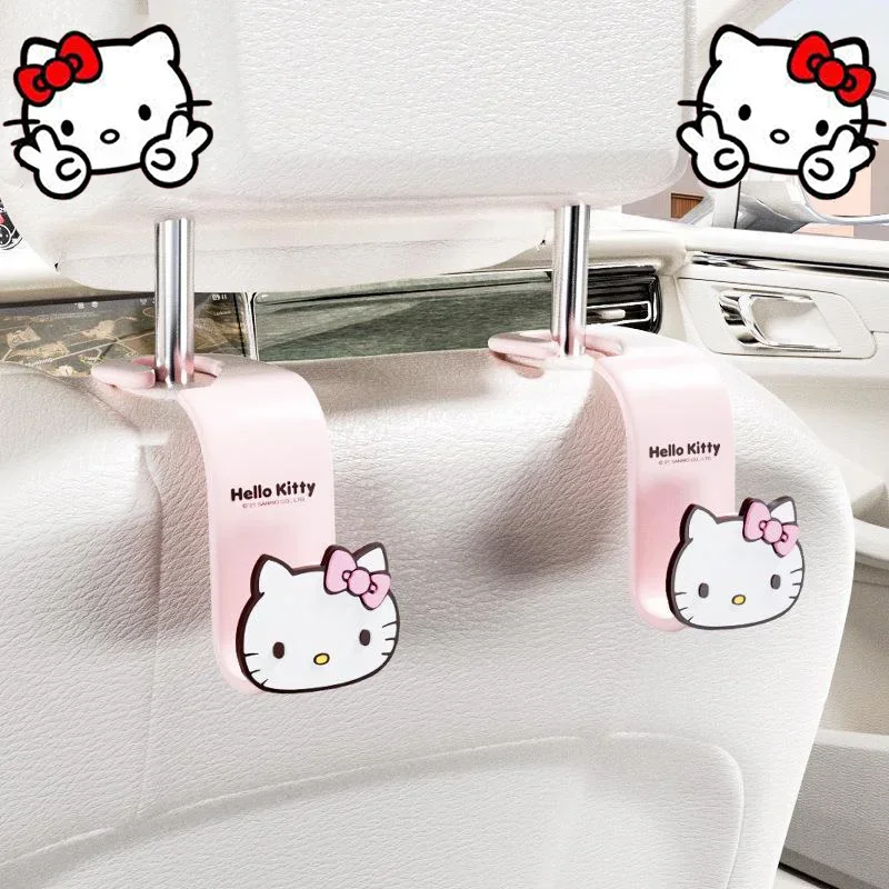 

Милый мультяшный крючок Sanrio Hello Kittys, милые аниме аксессуары, украшение для спинки автомобиля, многофункциональный автомобильный крючок, подарки для девочек, игрушка