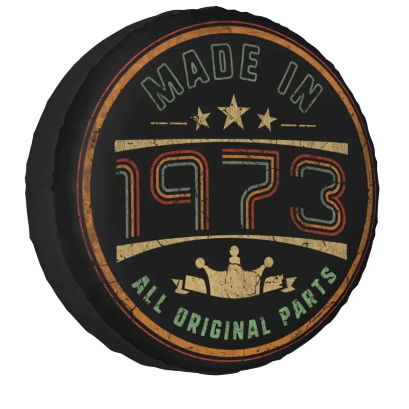 Made In 1973 50th Birthday 50 Years Spare Wheel Cover Universal Fit for Jeep 4x4 SUV Custom Tire Protector 14" 15" 16" 17" Inch
Made In 1973 50th Birthday 50 Years Spare Wheel Cover Universal Fit for Jeep 4x4 SUV Custom Tire Protector 14" 15" 16" 17" Inch