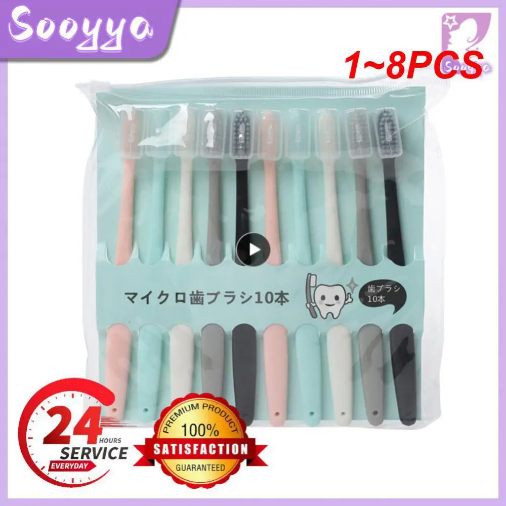 

1~8PCS set Kids Adults Soft-bristled Toothbrush Adult Teeth Cute Design Training Toothbrush Care Tooth Brush