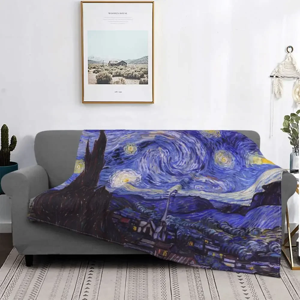 Van Gogh Starry Sky Night Blankets Flannel Winter Artist Multifunction Lightweight Throw Blanket for Sofa Car Bedding Throws
Van Gogh Starry Sky Night Blankets Flannel Winter Artist Multifunction Lightweight Throw Blanket for Sofa Car Bedding Throws