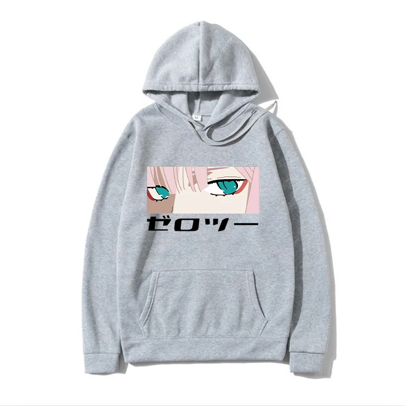 

DARLING in the FRANXX Zero Two Print Hoodie Fashion Design Men's Women's Fleece Oversized Couples Casual Streetwear Hoodies