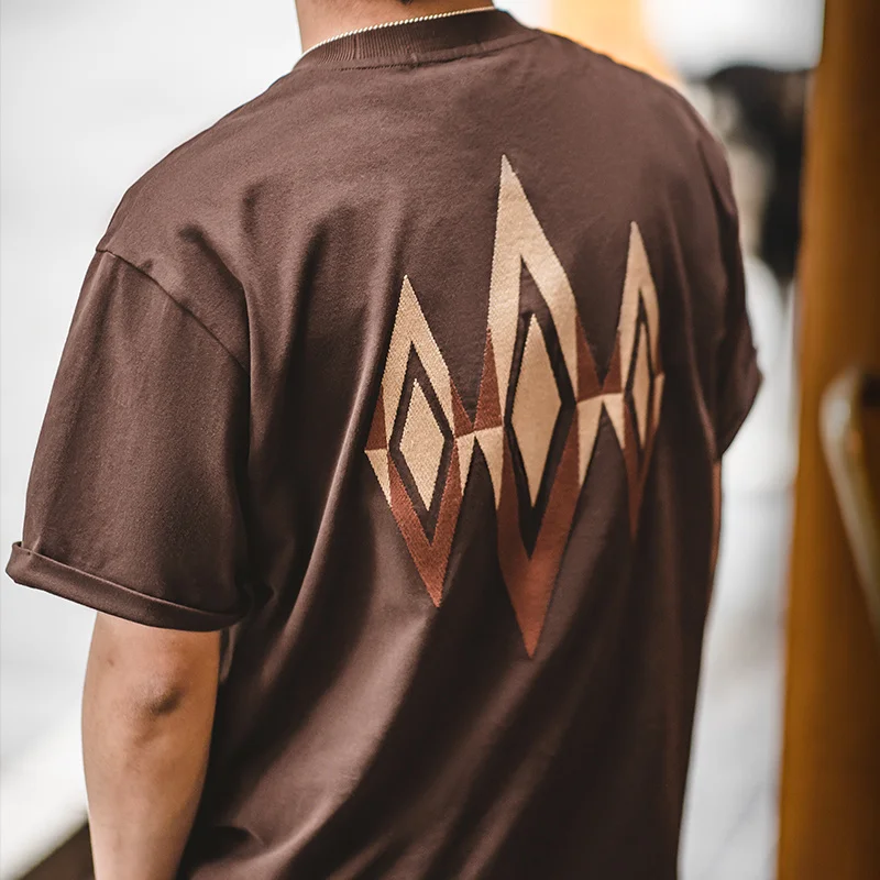 Maden 2023 Summer Men's Tee Indian Navajo Embroidered Short Sleeve T-shirt Uncle Fu Amekaji Vintage Breathable Tops T Shirts
Maden 2023 Summer Men's Tee Indian Navajo Embroidered Short Sleeve T-shirt Uncle Fu Amekaji Vintage Breathable Tops T Shirts