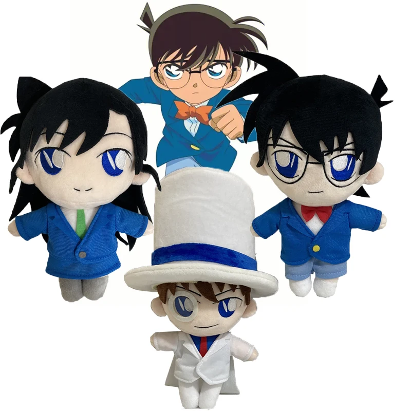 

Detective Conan Plush Toy Conan Kaitou Kiddo Rachel Moore Stuffed Dolls Cartoon Peluche Figure Kids Birthday Christmas Gifts