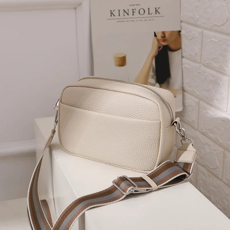 

Women's Bag 2023 New Cross-border Solid Color Strap Crossbody Shoulder Small Square Bag