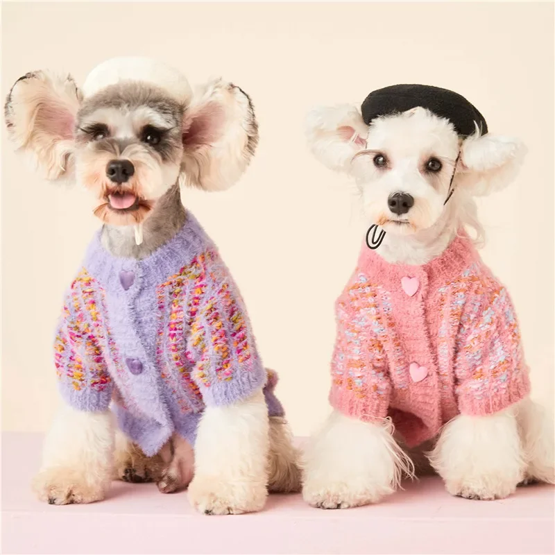 Pet Clothes Autumn and Winter Clothes Puppy Dog Sweet Little Fragrant Wind Sweater Warm Cardigan Jacket
Pet Clothes Autumn and Winter Clothes Puppy Dog Sweet Little Fragrant Wind Sweater Warm Cardigan Jacket