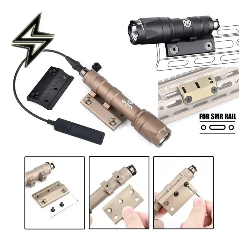 WADSN Surefir M300 M600 Airsoft Flashlight SMR Mlok Keymod Rail Scout Light Side Mount Offset Mount Base Airsoft Lantern Torch
WADSN Surefir M300 M600 Airsoft Flashlight SMR Mlok Keymod Rail Scout Light Side Mount Offset Mount Base Airsoft Lantern Torch