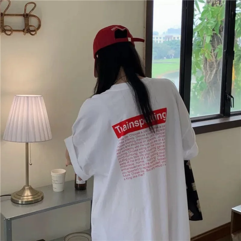 Vintage Casual Women's Plus Size T-Shirts Dress New In Korean Lady's Streetwear Oversize Female Maternity Dress Chic Dress 20 S8bc7e68720ec4097abe319372df24f32V