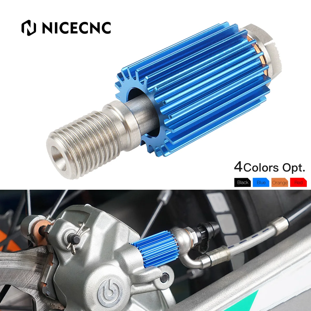 

NiceCNC For Husqvarna TE300 TE250 TE FE TC FC TX FX FES 125 200 250 300 350 400 450 501 2022-2024 2023 Rear Brake Caliper Cooler