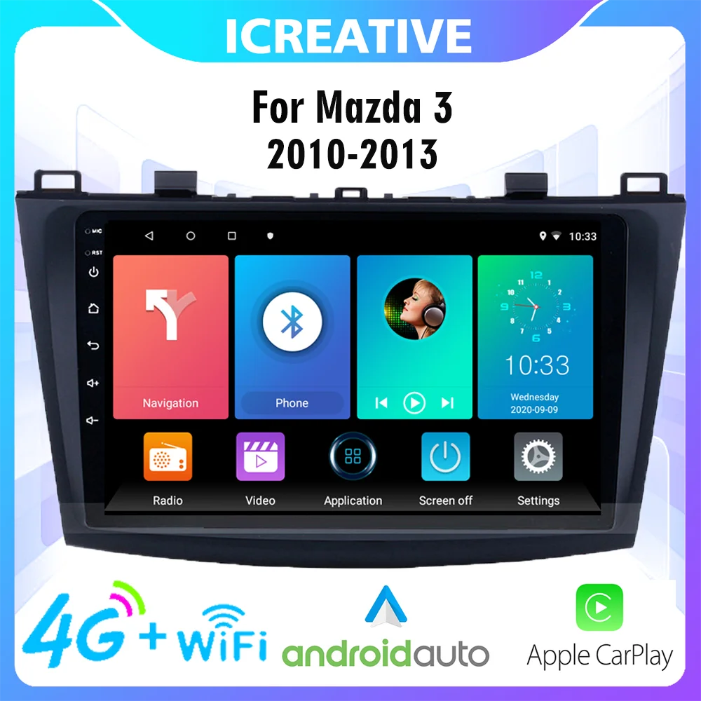 Android 4G Carplay Car Stereo Multimedia Player For Mazda 3 2010-2013 2 Din GPS Navigation Bluetooth WIFI Head Unit
Android 4G Carplay Car Stereo Multimedia Player For Mazda 3 2010-2013 2 Din GPS Navigation Bluetooth WIFI Head Unit