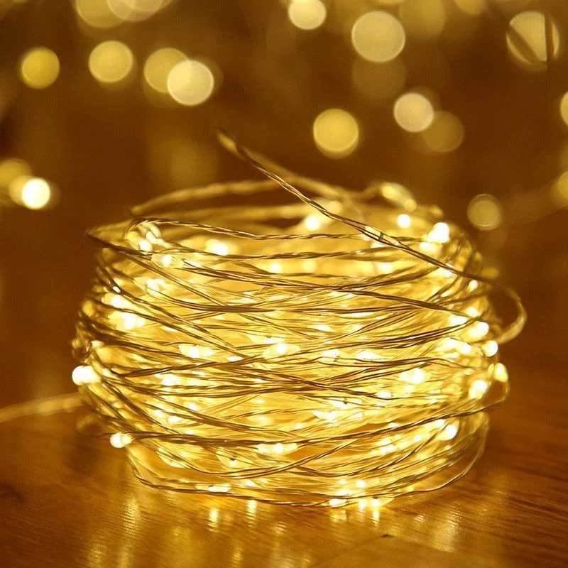 10M Wedding Lamp USB/Battery Powered Christmas Decoration for Home LED String Light Copper Wire Fairy Light Garland Holiday Lamp
10M Wedding Lamp USB/Battery Powered Christmas Decoration for Home LED String Light Copper Wire Fairy Light Garland Holiday Lamp