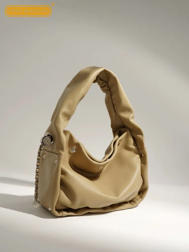 

New Designer Split Leather Women Sling Shoulder Bag Fashion Hobos Bags Underarm Bag Single Crossbody Bags Ladies Messenger Bag