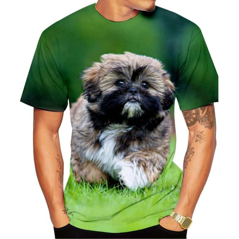 2023 New Fashion Unisex Funny 3D Printed Shih Tzu Dog Short Sleeved Shirt Cute Pets T-shirt for Men/women
2023 New Fashion Unisex Funny 3D Printed Shih Tzu Dog Short Sleeved Shirt Cute Pets T-shirt for Men/women