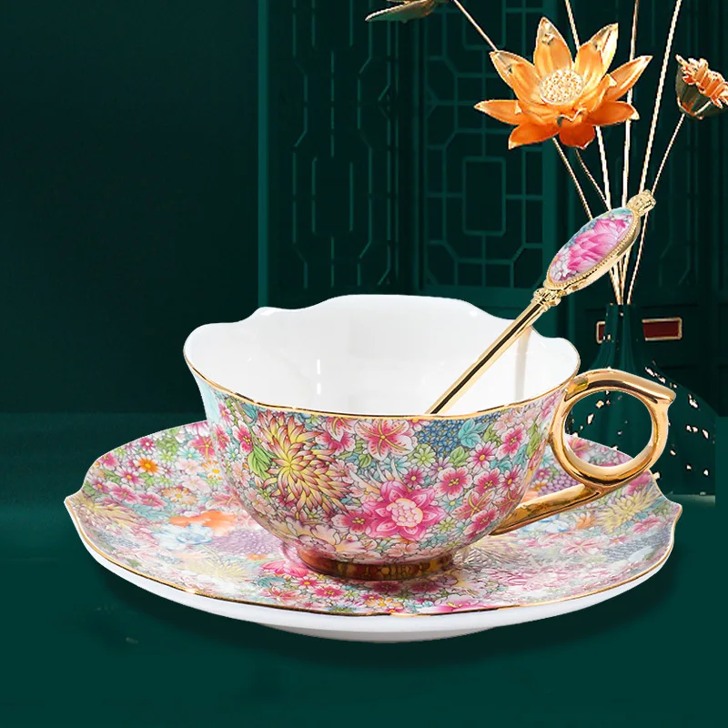 Nordic pastoral style afternoon tea cup tea set tea cup saucer ceramic cup tea English cup with spoon tea set coffee cups cup se
Nordic pastoral style afternoon tea cup tea set tea cup saucer ceramic cup tea English cup with spoon tea set coffee cups cup se