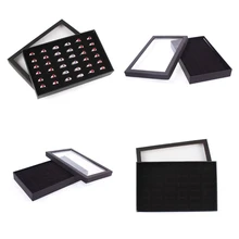 36 Slot Jewelry Holder Storage Box Ring Earrings Pendant Display Case Jewelry Organizer Practical Show Case Transparent Window
36 Slot Jewelry Holder Storage Box Ring Earrings Pendant Display Case Jewelry Organizer Practical Show Case Transparent Window