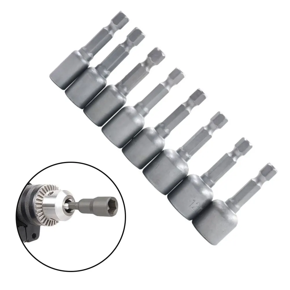 8Pcs Impact Socket Magnetic Nut Screwdriver 1/4” Hex Socket Adapter Drill Bit Adapter Hex Drill Bit Torque Wrench Hand Tools
8Pcs Impact Socket Magnetic Nut Screwdriver 1/4” Hex Socket Adapter Drill Bit Adapter Hex Drill Bit Torque Wrench Hand Tools