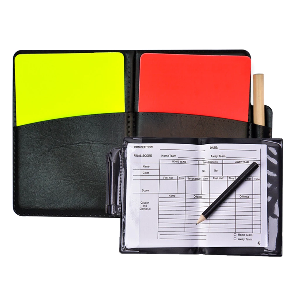 

Soccer Referee Red Yellow Card Record Football Warning Card for Sports For Soccer Football Game Referee