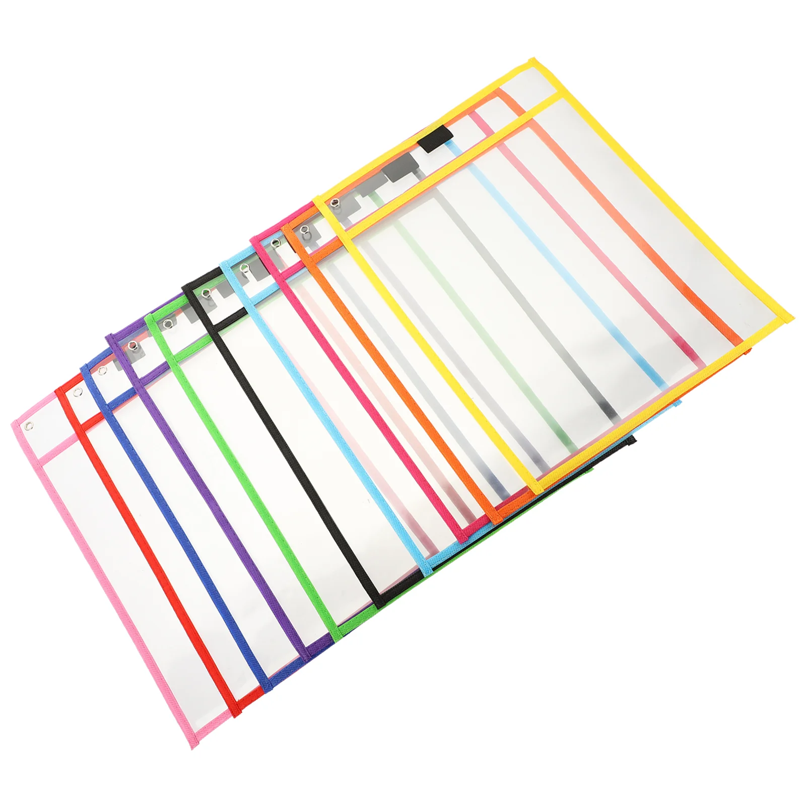 

10 Pcs Storage Rewritable Files Work Multi-function Pocket Pvc Daily Use Dry Erase Sleeve