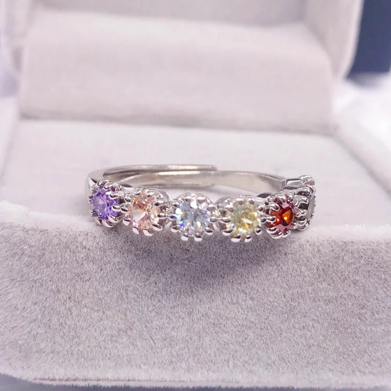 Vintage Classic Women's 925 Sterling Silver Color Zircon Open Ring Engagement Wedding Gift Silver Jewelry Ring
Vintage Classic Women's 925 Sterling Silver Color Zircon Open Ring Engagement Wedding Gift Silver Jewelry Ring