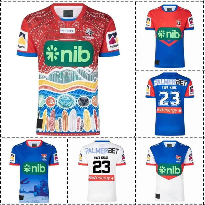 

2023 Knights Anzac / Home / Away / Indigenous Rugby Jersey - Mens Size:S-5XL（Print Name Number）Top Quality