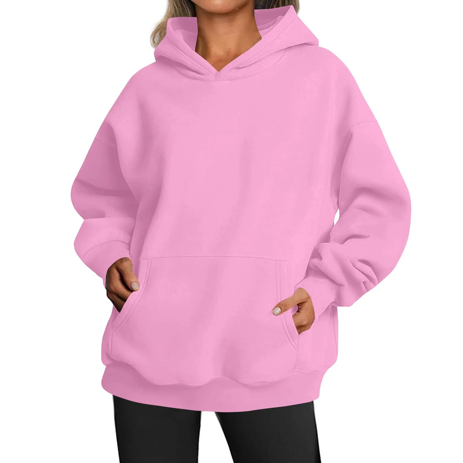2024 Spring Casual Basic Women Solid Color Loose Hooded Hoodies Jogger Sweatshirt Winter Front Pockets Plus Size Pullover Tops
2024 Spring Casual Basic Women Solid Color Loose Hooded Hoodies Jogger Sweatshirt Winter Front Pockets Plus Size Pullover Tops