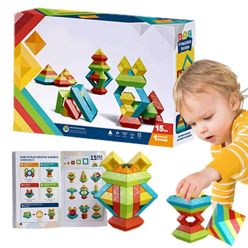 Development Games Montessori Stacking Toys 15Pcs Pyramid Building Blocks Stacking learning Educational Toys STEM Sensory Toys
Development Games Montessori Stacking Toys 15Pcs Pyramid Building Blocks Stacking learning Educational Toys STEM Sensory Toys