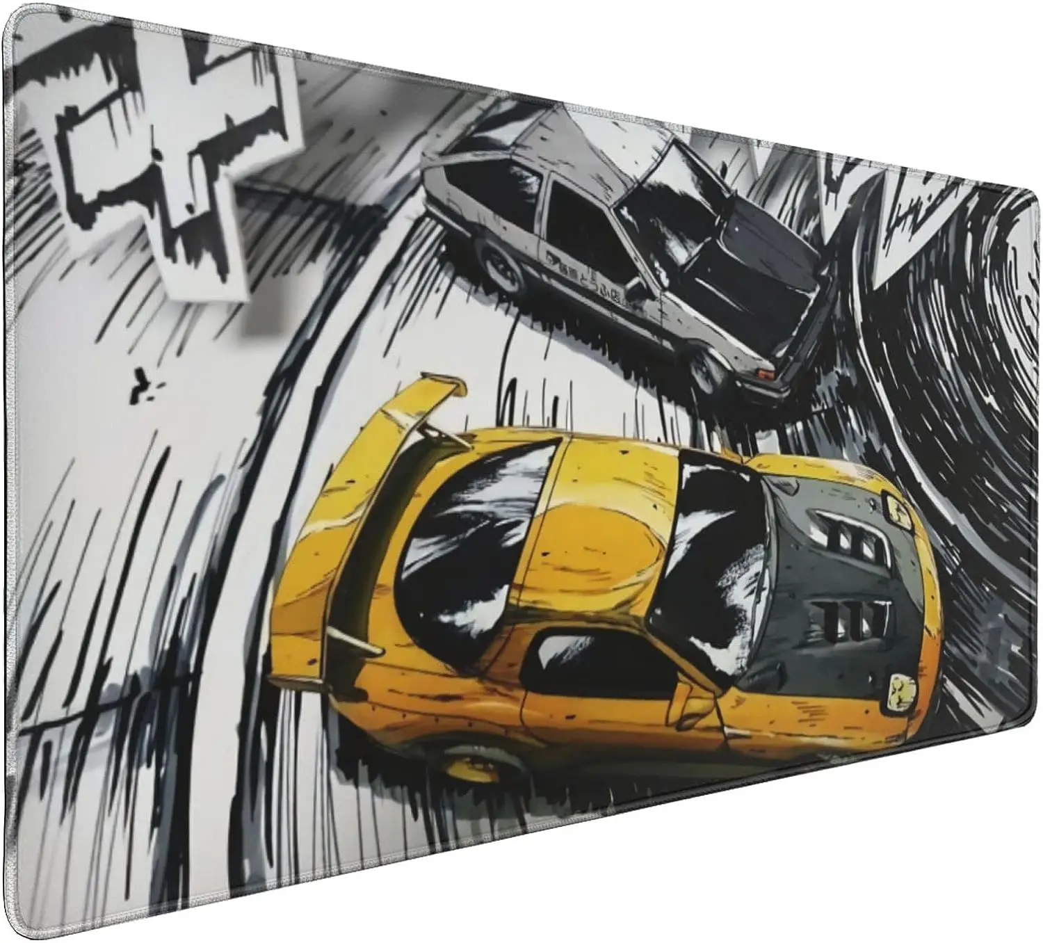 

Anime Racing Gaming Mouse Pad Non-Slip Rubber Mouse Pad with Stitched Edges Waterproof Mouse Mat for Office 35.4" x 15.7"