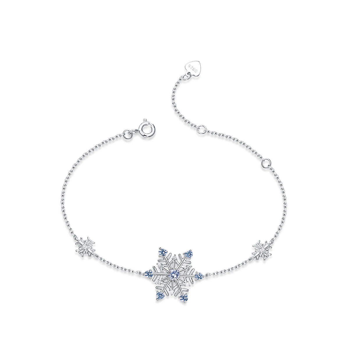 ALLNOEL 925 Sterling Silver Adjustable Bracelet For Women Blue Spinel Winter Snowflake Christmas Elegant Gifts Fine Jewelry 
ALLNOEL 925 Sterling Silver Adjustable Bracelet For Women Blue Spinel Winter Snowflake Christmas Elegant Gifts Fine Jewelry