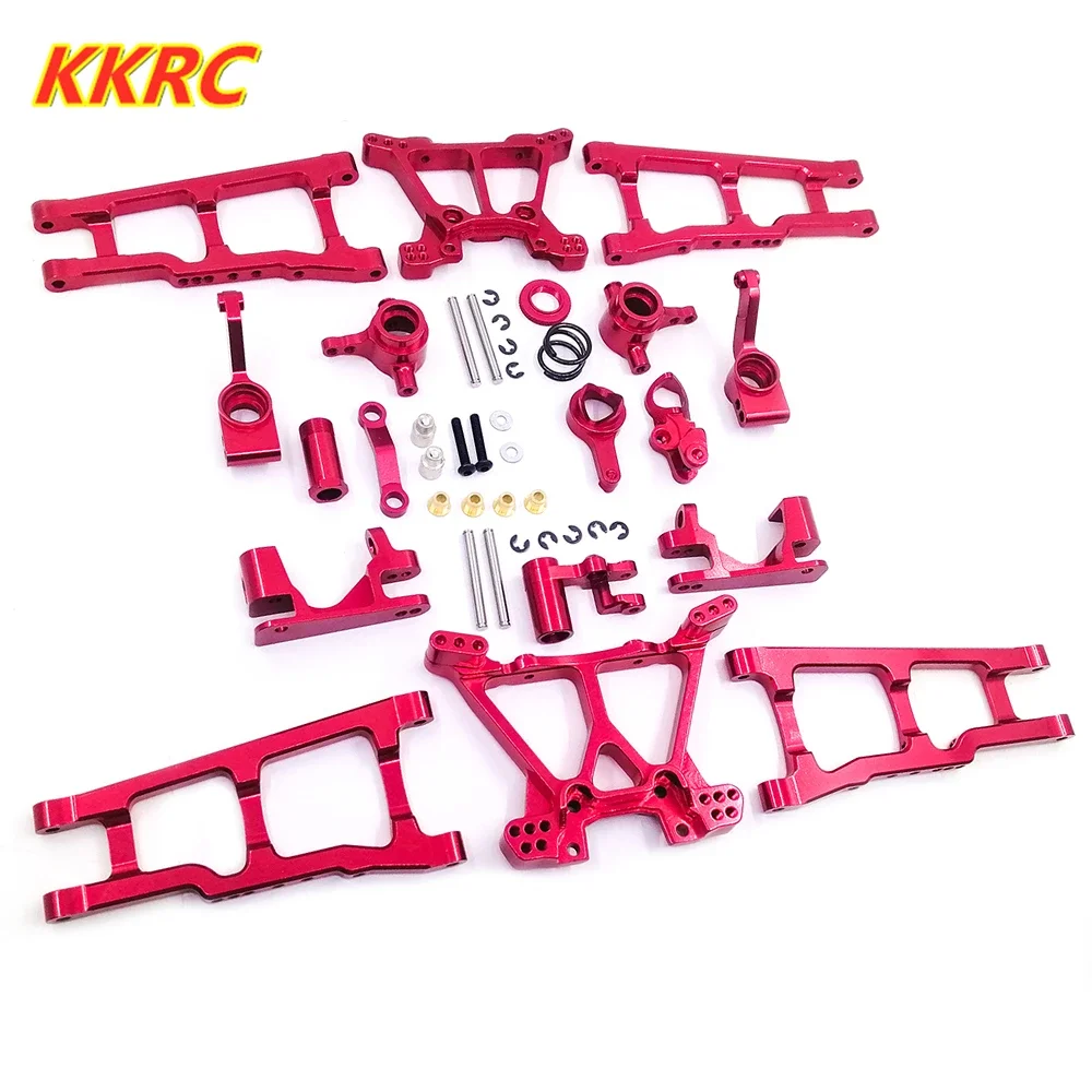 

PigRC Full Set Aluminum Alloy SLASH 4X4 Metal Upgrade Chassis Parts Kit for 1/10 RC Car TRAXXAS SLASH 4X4 Truck Car