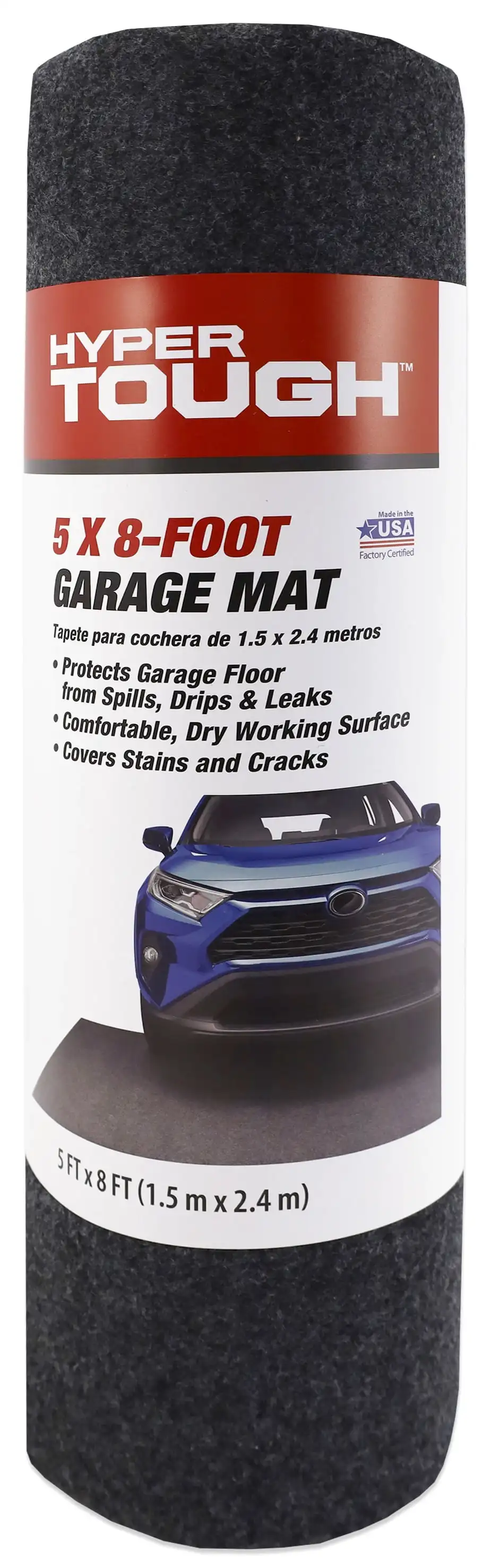 Hyper Tough Garage Mat; 8 ft. Long by 5 ft. Wide - GMCW852PDQ - Waterproof Flooring Protection.
Hyper Tough Garage Mat; 8 ft. Long by 5 ft. Wide - GMCW852PDQ - Waterproof Flooring Protection.