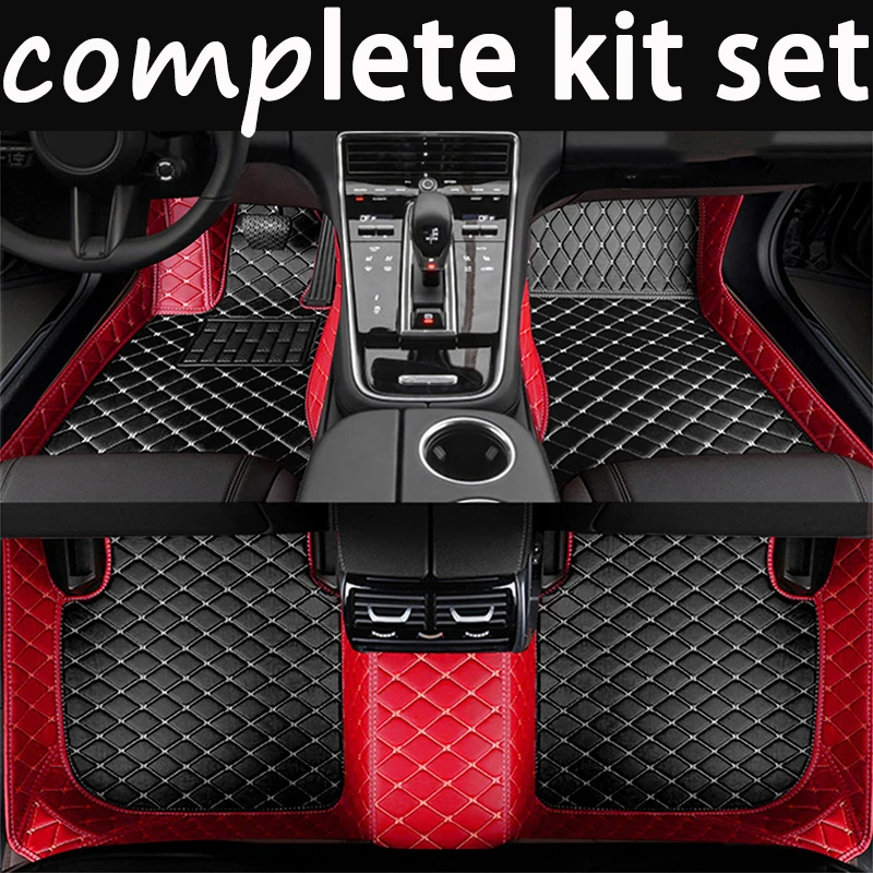 

Кожаные автомобильные коврики на заказ для AUDI A8, 5 мест 2011-2017, набор искусственных ковриков, подкладки для ног