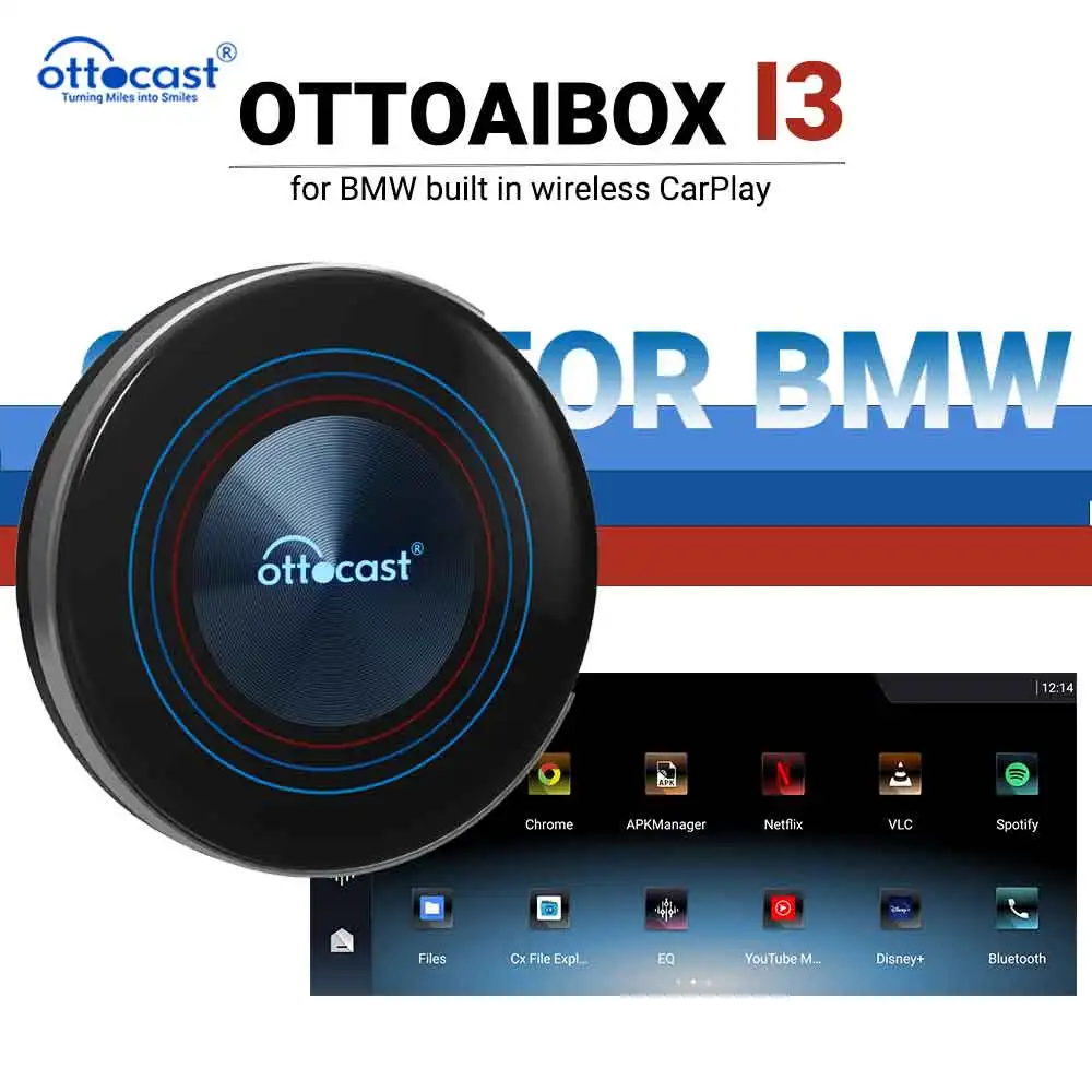 2024 новейшая приставка BMW Android AI Box OttoAibox i3 беспроводной ТВ-бокс HDMI поддержка для Youtube Netflix автомобильные аксессуары для BMW ID 6 7 8 9 
2024 новейшая приставка BMW Android AI Box OttoAibox i3 беспроводной ТВ-бокс HDMI поддержка для Youtube Netflix автомобильные аксессуары для BMW ID 6 7 8 9