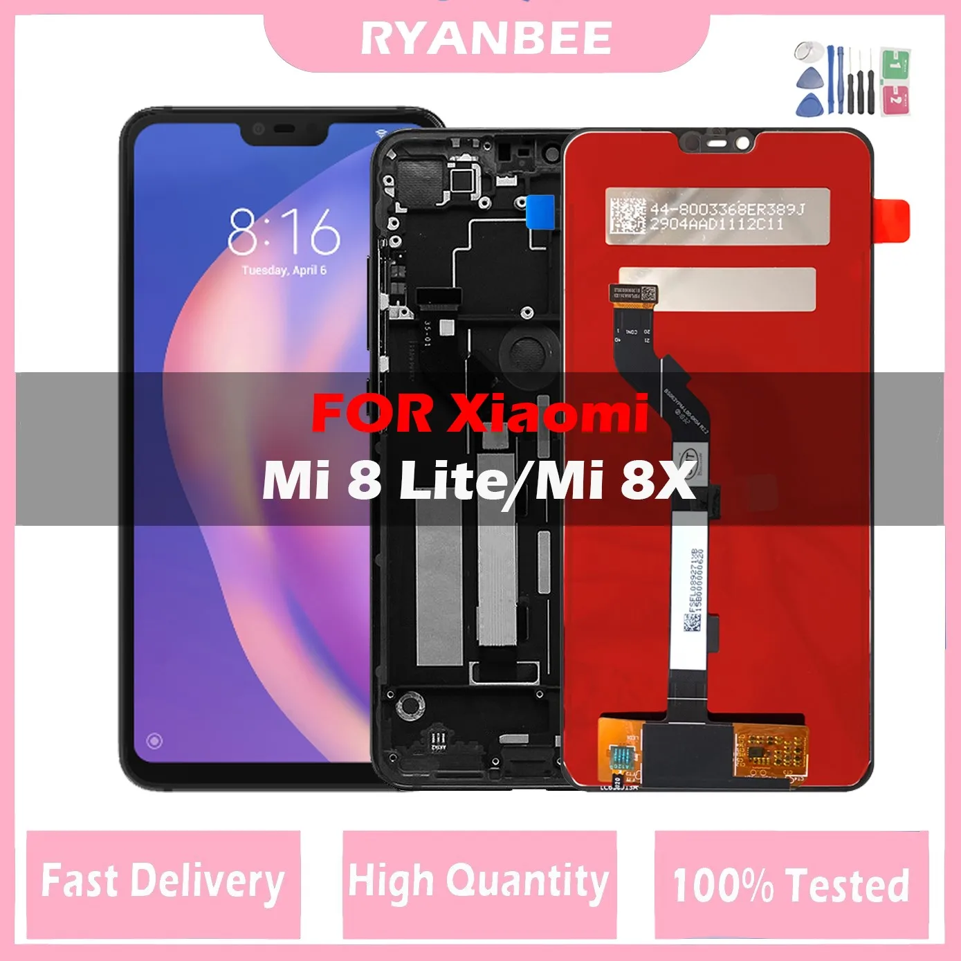 ЖК-дисплей 6,26 дюйма для Xiaomi Mi 8 Lite, Mi 8X, сенсорный экран, дигитайзер, сменная деталь для Xiaomi Mi 8 Youth, ЖК-дисплей M1808D2TG
ЖК-дисплей 6,26 дюйма для Xiaomi Mi 8 Lite, Mi 8X, сенсорный экран, дигитайзер, сменная деталь для Xiaomi Mi 8 Youth, ЖК-дисплей M1808D2TG