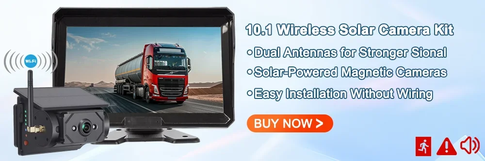 7 بوصة مركبة تعمل باللمس DVR مع 2 كاميرا احتياطية لاسلكية مغناطيسية تعمل بالطاقة الشمسية BSD إنذار لشاحنة/RV/مقطورة/رافعة شوكية 2 7 بوصة مركبة تعمل باللمس DVR مع 2 كاميرا احتياطية لاسلكية مغناطيسية تعمل بالطاقة الشمسية BSD إنذار لشاحنة/RV/مقطورة/رافعة شوكية