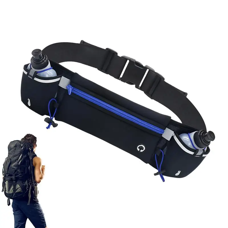 

Running Belt Hydration Packs With 2 Water Bottle Holders Waterproof Running Waist Packs Fanny Pack Running Pouch Phone Holder