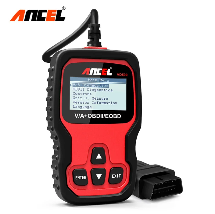 Ancel VD500 OBD2 Automotive Scanner Car Diagnostic Tools Airbag ABS EPB Oil Reset Full System Code Reader
Ancel VD500 OBD2 Automotive Scanner Car Diagnostic Tools Airbag ABS EPB Oil Reset Full System Code Reader