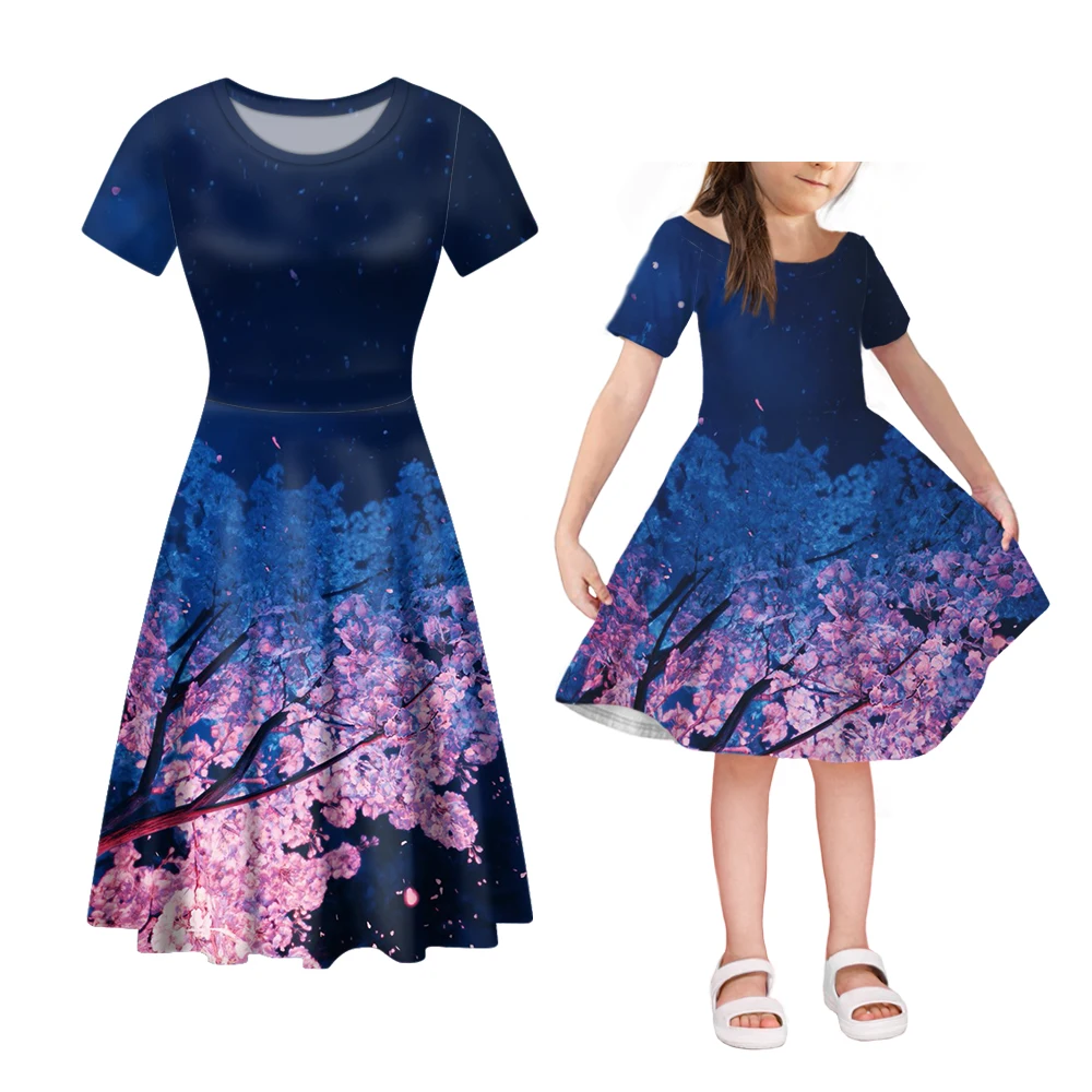 NOISYDESIGNS Van Gogh Women O Neck Dresses Chinese Art Sakura Casual Short Sleeve Mom And Daughter Dress Family Matching Clothes
NOISYDESIGNS Van Gogh Women O Neck Dresses Chinese Art Sakura Casual Short Sleeve Mom And Daughter Dress Family Matching Clothes