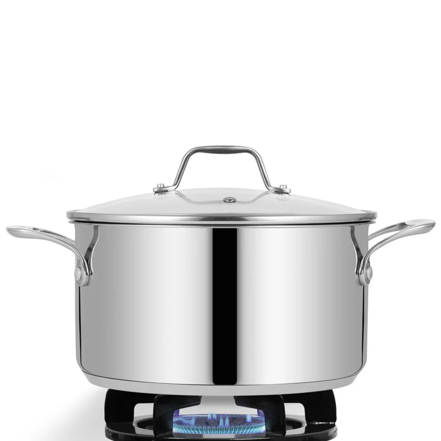 6-Quart Stainless Steel Stock Pot - 18/8 Food Grade Steel Heavy Duty Induction - NCSP6
6-Quart Stainless Steel Stock Pot - 18/8 Food Grade Steel Heavy Duty Induction - NCSP6