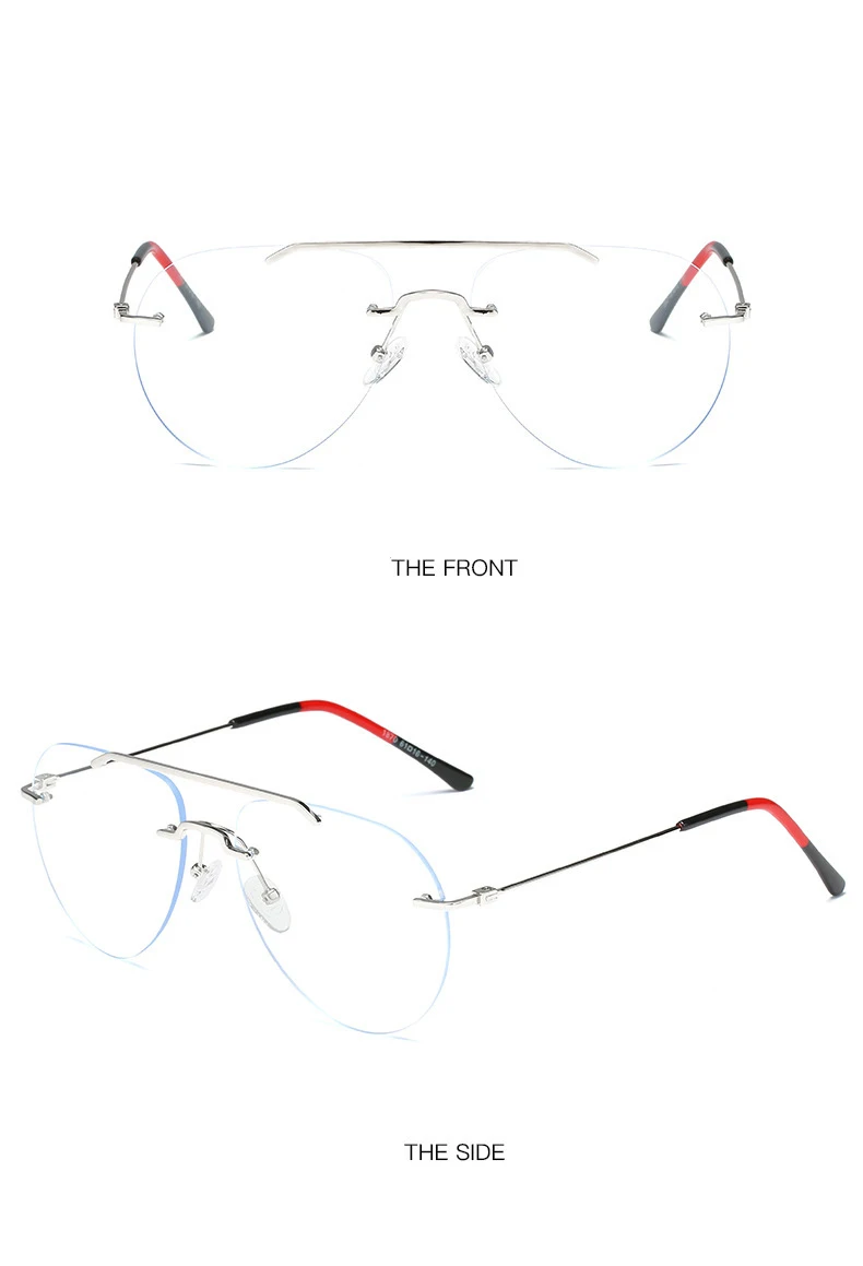 Double Beam Rimless Glasses for Men Women Oversized Anti Blue Light Eyeglasses Flat Mirror Optical Prescription Glasses Frame 10 Mallzona S8bee1720a7a8445d9c4b6bb5eeaff8e7r Double Beam Rimless Glasses for Men Women Oversized Anti Blue Light Eyeglasses Flat Mirror Optical Prescription Glasses Frame Mallzona