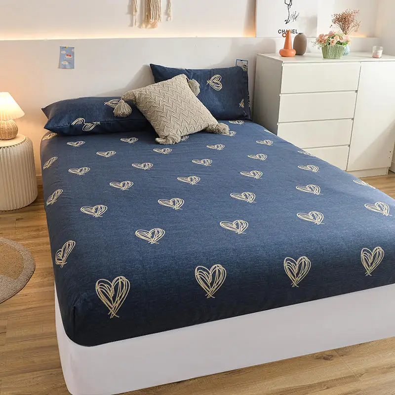 Brushed Bed Fitted Sheet Thicken Fabric Microfiber Bed Sheets Single Bed Linen for Double Bed Queen/King Size Mattress Cover180
Brushed Bed Fitted Sheet Thicken Fabric Microfiber Bed Sheets Single Bed Linen for Double Bed Queen/King Size Mattress Cover180