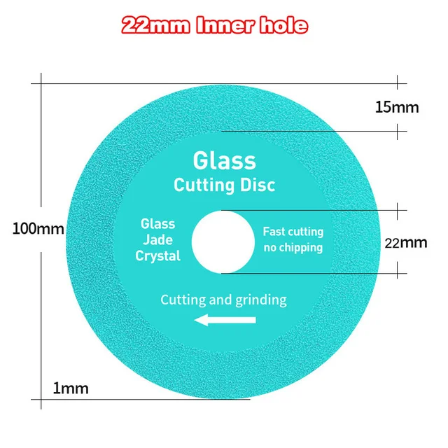 3.93 Inch Glass Cutting Disc Diamond Marble Saw Blade Ceramic Tile Jade Polishing Brazing Grinding Wheel For Angle Grinder
3.93 Inch Glass Cutting Disc Diamond Marble Saw Blade Ceramic Tile Jade Polishing Brazing Grinding Wheel For Angle Grinder